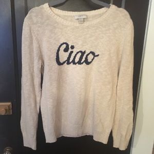 LOFT “Ciao” sweater